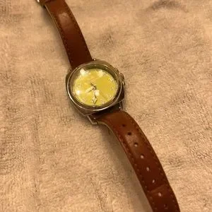 Coach Boyfriend NeonGreen Dial Brown Leather Strap Coach 14503982 Boyfriend Gold Tone Dial Green Leather Strap  main image 4
